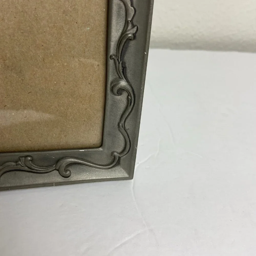 Vintage 1994s Seagull Pewter Metal Picture Frame  Angels / Cherubs
